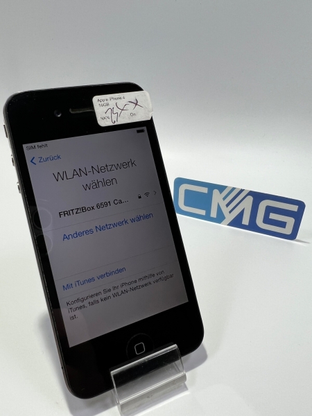 Apple iPhone 4 16GB 4G Schwarz  ( Trade-In Eintausch / ungeprüft ) DEFEKT #23xx