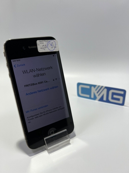 Apple iPhone 4 16GB 4G Schwarz  ( Trade-In Eintausch / ungeprüft ) DEFEKT #21xx