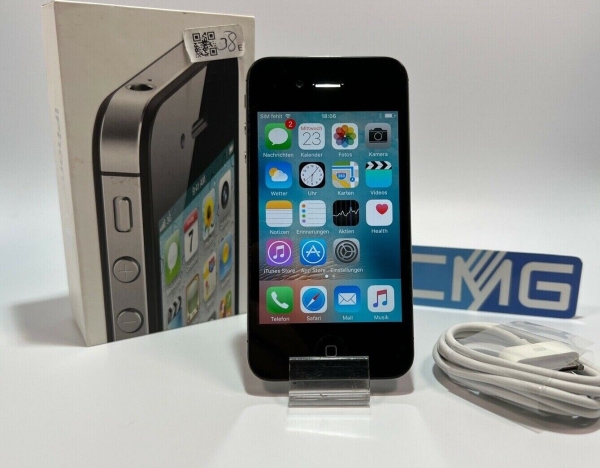 Apple iPhone 4s 16GB schwarz (Ohne Simlock) (CDMA + GSM) neuwertig iOS 9.3.6 TOP