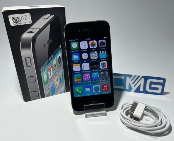 Apple iPhone 4 – 16GB – Schwarz (Ohne Simlock) A1332 (GSM) guter Zustand #62