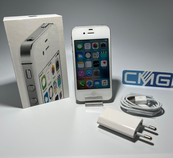 Apple iPhone 4s – 8GB – Weiß (Ohne Simlock) A1387 (CDMA + GSM) neuwertig #J122