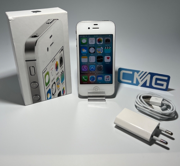 Apple iPhone 4s – 8GB – Weiß (Ohne Simlock) A1387 (CDMA + GSM) Top Zustand #J121