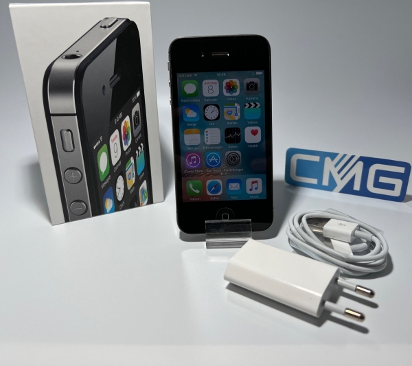 Apple iPhone 4s – 8GB – Schwarz (Ohne Simlock) A1387 (CDMA + GSM) neuwertig #J16