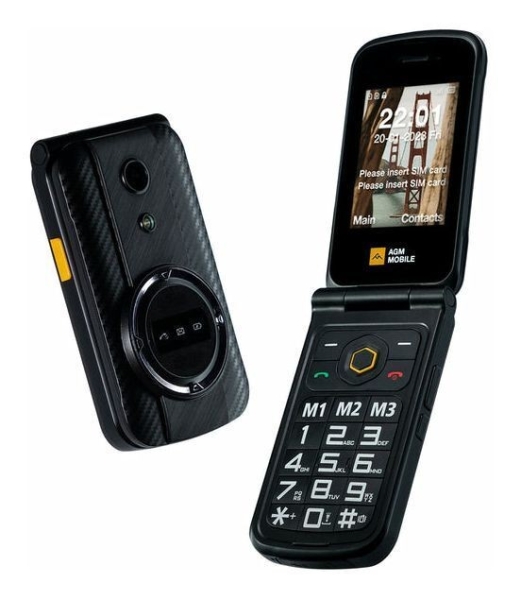 AGM M8 FLIP 4G Smartphone 7,11 cm (2.8 Zoll) Dual Sim  Schwarz