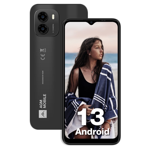 AGM Smartphones 4GB+128GB Handys Ohne Vertrag 6,52 Zoll 4900mAh Dual SIM Android