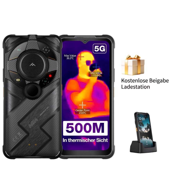 AGM G2 Guardian Ohne Vertrag Handy Outdoor Smartphone 500mWärmebildkamera 256GB