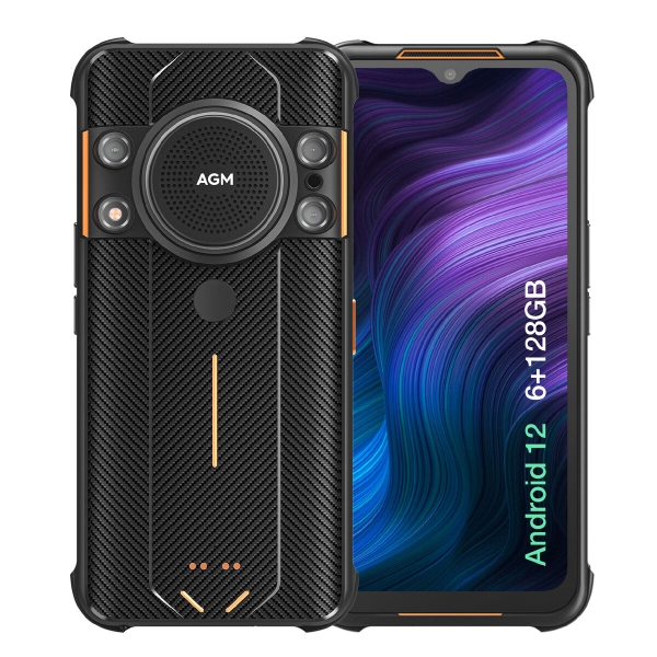 AGM H5 7000mAh 6GB 128GB Rugged Smartphone Handy Ohne Vertrag 2SIM Android Phone