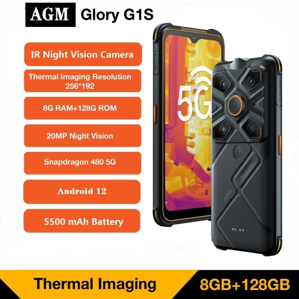 AGM Glory G1S Thermal Imaging 5G Robust Smartphone Android 11 8GB+128GB 5500mAh