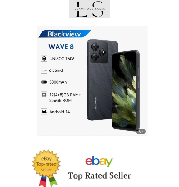 Blackview Wave 8 4G Smartphone 12GB+256GB 6,56 Zoll Android 14 5000mAh Dual SIM