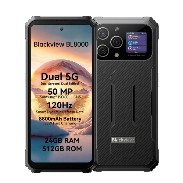 B-Ware Blackview BL8000 Orbit Grey Rugged Smartphone 5G 24GB RAM 512GB ROM