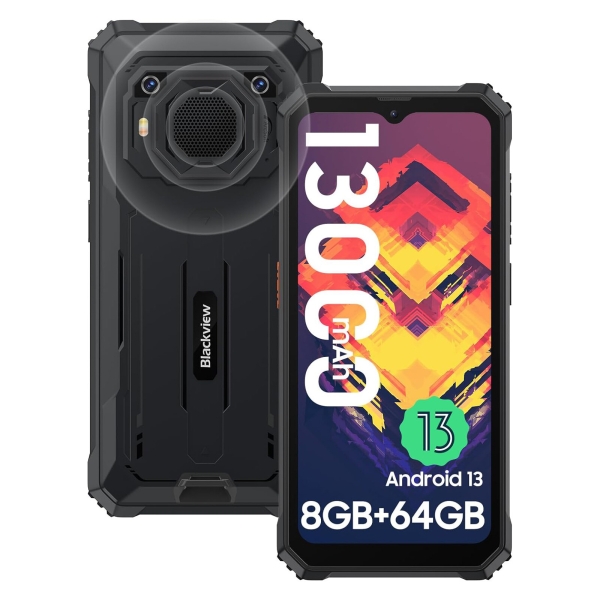 Blackview BV6200 Outdoor Smartphone 13000mAh/18W 8GB+64GB/1TB Face ID/GPS/3 Card