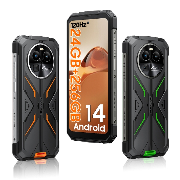 Blackview BV8100 Outdoor Handy 24GB+256GB Android 14 Smartphone 6,5″ 8800mAh 45W