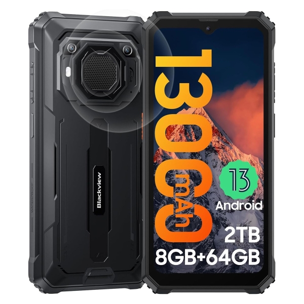 Blackview BV6200 Android 13 Outdoor Handy 6,56 Zoll 13000mAh 8GB+64GB Smartphone
