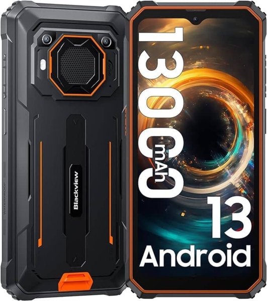 Blackview BV6200Pro Orange Rugged Smartphone, Outdoorhandy mit 8 GB RAM, 128 GB