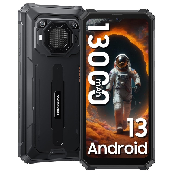 Blackview BV6200 13000mAh Android 13 Outdoor Smartphone 8GB+64GB 4G Dual SIM OTG