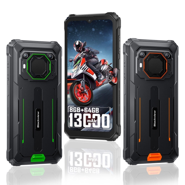 Blackview BV6200 4G Outdoor Smartphone Ohne Vertrag 8GB+64GB 13000mAh Android 13