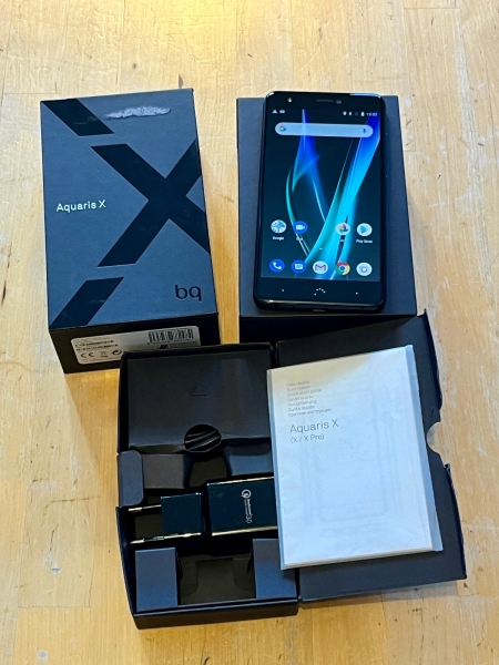 BQ Aquaris X – Smartphone – Schwarz (Ohne Simlock) (Dual SIM)