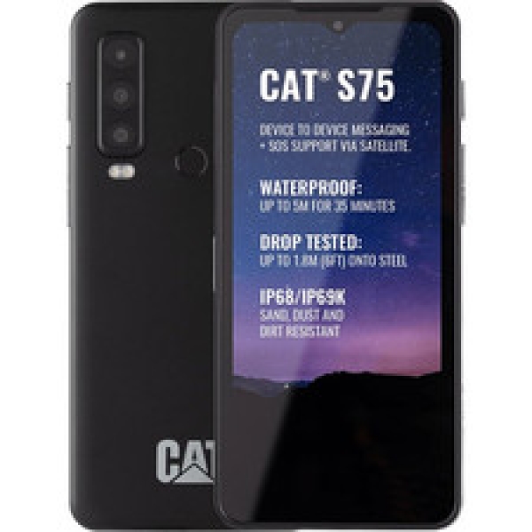 Caterpillar CAT S75 Outdoor Smartphone 128GB 6GB RAM black LTE/5G Triple-Kamera
