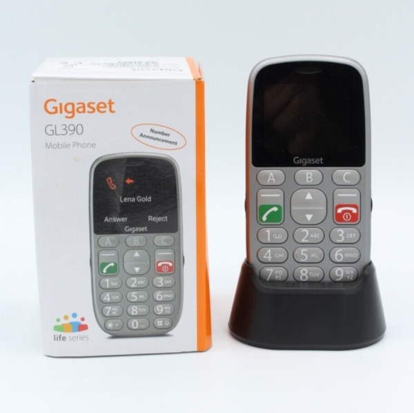 Gigaset GL390 Seniorenhandy Smartphone Tastenhandy Telefon große Tasten Notruf