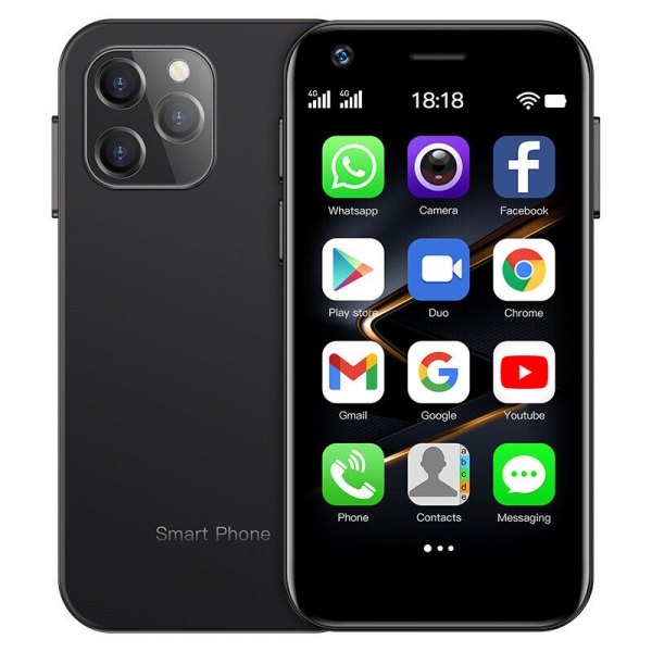 Mini-Größe Smartphone 3,0″ SOYES XS12 GooglePlay Ultra Dünn 3GB+32GB Android 9,0