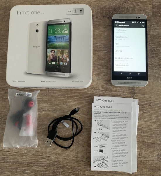 HTC One E8 16GB White-Gebraucht in OVP