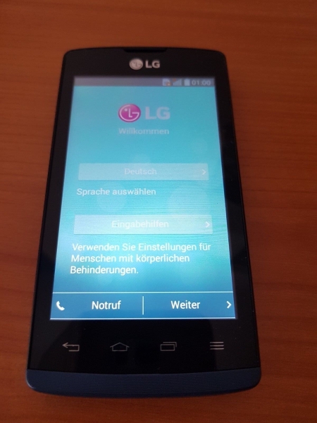 LG Joy H220 – 4GB – Blau (Ohne Simlock) Smartphone