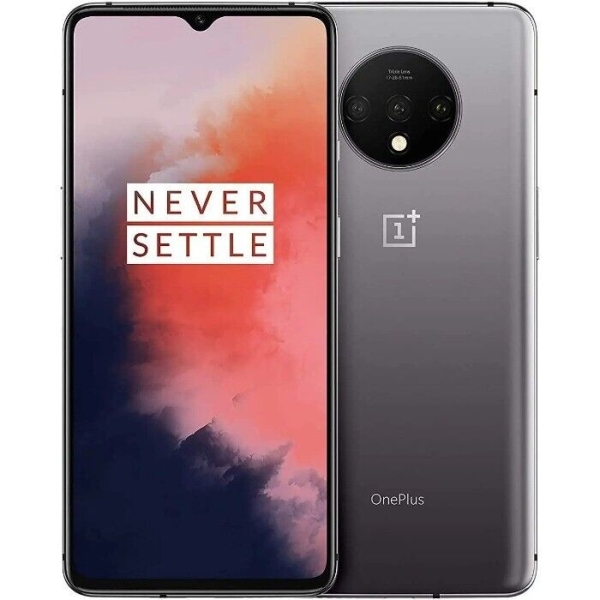 OnePlus 7T (Dual SIM) – 128 GB – Smartphone mattiert silber (entsperrt)
