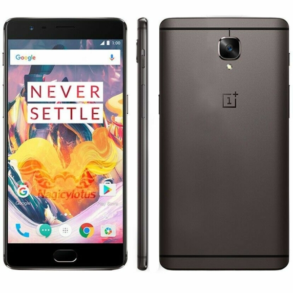 OnePlus 3T (Dual SIM) – grau – 64GB – 4G LTE (entsperrt) Smartphone