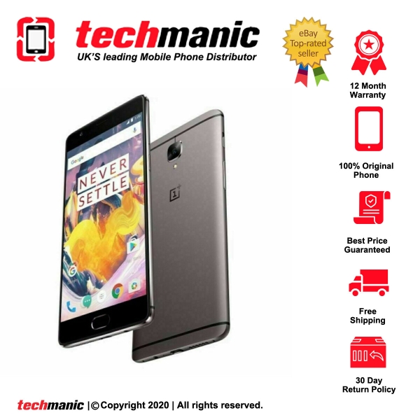 OnePlus 3 – 64GB (Dual Sim) Graphit (entsperrt) Smartphone