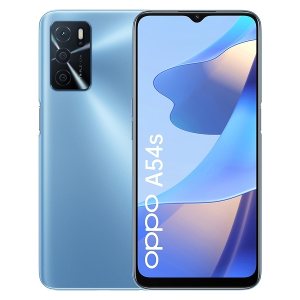 Oppo A54s Dual-SIM 128GB Pearl Blue LTE Android Smartphone NEU