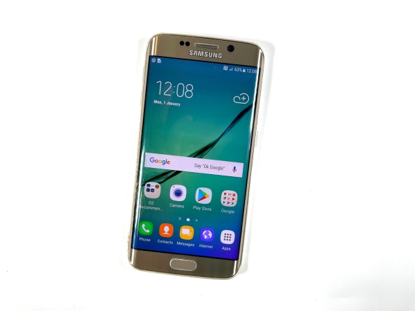 Samsung Galaxy S6 Edge SM-G925F 64GB Gold entsperrt Smashed Screen funktioniert 914