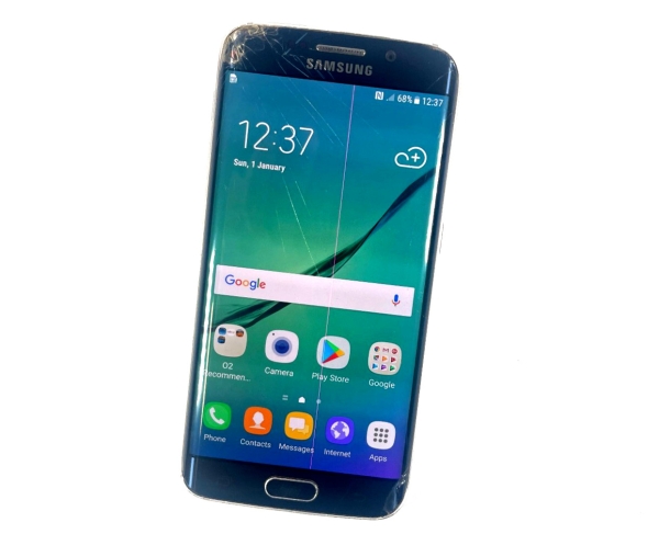 Samsung Galaxy S6 Edge 64GB Black Sapphire entsperrt schlechter Zustand funktioniert 910