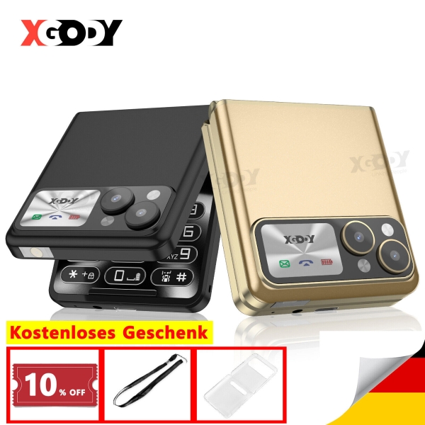 2024 Neu Mini Smartphone 2,4 Zoll Handy Ohne Vertrag Dual SIM Laut Druckknopf 2G