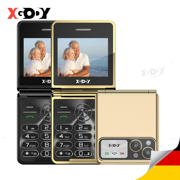 2024 2G Neu Mini Smartphone 2,4 Zoll Handy Ohne Vertrag Dual SIM Laut Druckknopf