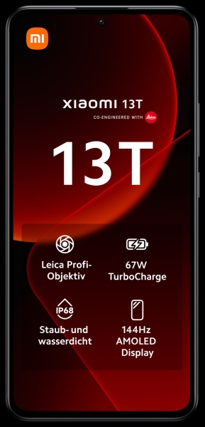 Xiaomi 13T 5G 8/256GB Dual-SIM Smartphone black EU