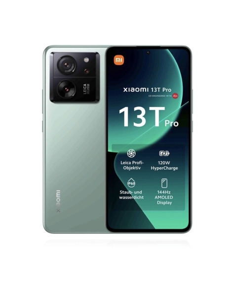 Xiaomi 13T Pro 5G Smartphone 512GB 12GB RAM meadow green Triple-Kamera 5000mAh