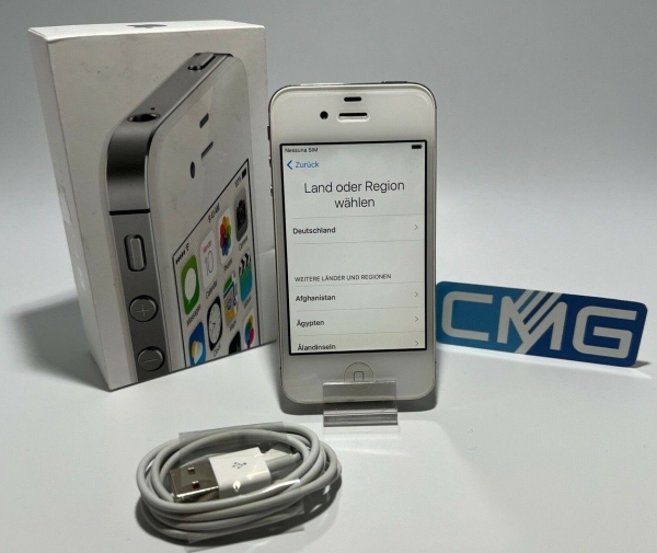 Apple iPhone 4s – 8GB – weiß (Ohne Simlock) A1387 (CDMA + GSM) (wie NEU) #93