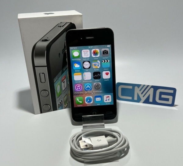Apple iPhone 4s 16 GB – Schwarz (Ohne Simlock) A1387 (CDMA + GSM) Top Zustand