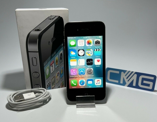 Apple iPhone 4s 16 GB – Schwarz (Ohne Simlock) A1387 (CDMA + GSM) neuwertig #x51