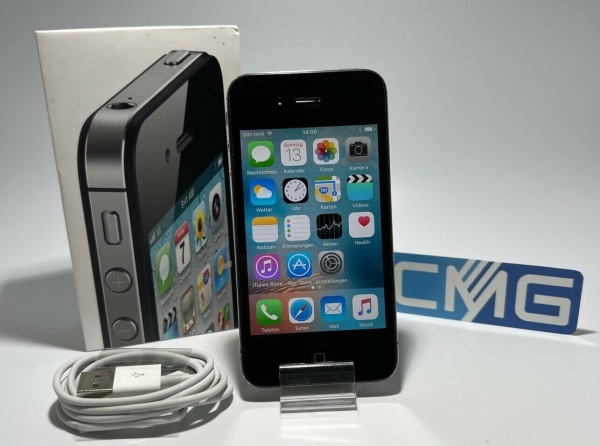 Apple iPhone 4s 16 GB – Schwarz (Ohne Simlock) A1387 (CDMA + GSM) neuwertig #x92