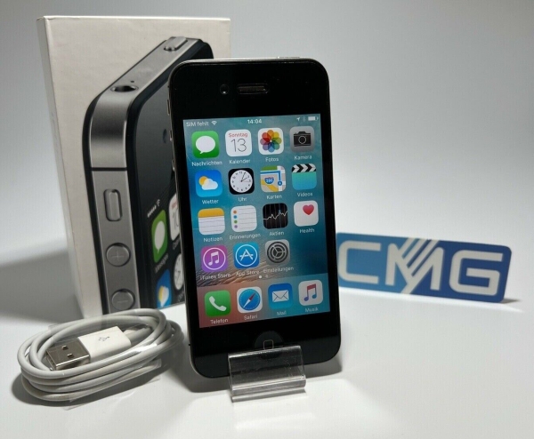 Apple iPhone 4s – 8GB – Schwarz (Ohne Simlock) A1387 (CDMA + GSM) neuwertig #x92