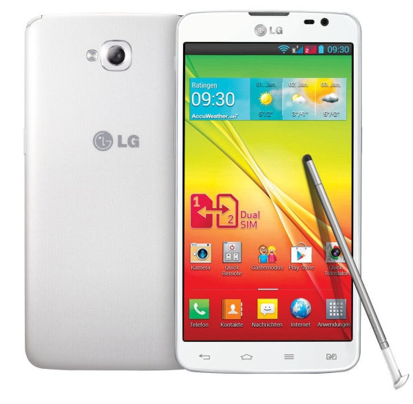 LG  G Pro Lite Dual D686 – 8 GB – Weiß (Ohne Simlock) Smartphone