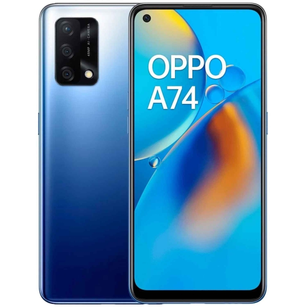 Oppo A74 4G DualSIM Smartphone 128GB Blau Midnight Blue – Sehr Gut