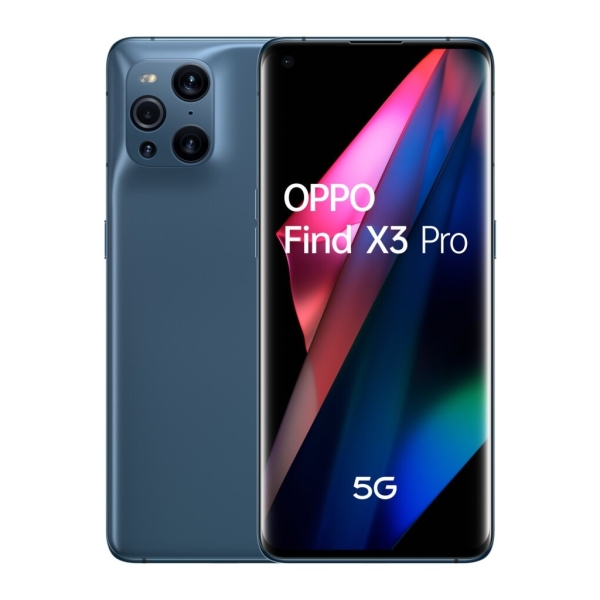 Oppo Find X3 Pro 5G Dual-SIM 256GB Blau Android Smartphone 6,7 Zoll
