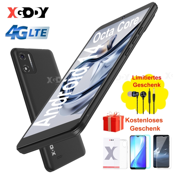 2025 Neu Handy Smartphone Ohne Vertrag Android 14 4GB+16GB 2SIM Octa Core 4G 8MP