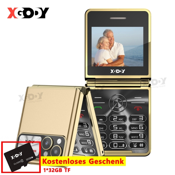 2025 2,4″ Mini Smartphone Laut Druckknopf Komfortable Dual SIM Komfortable Neu