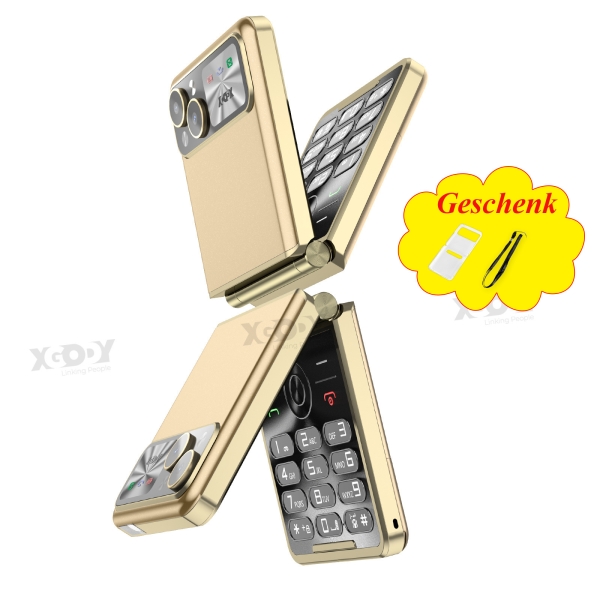 2025 Neu Klapp Smartphone Ohne Vertrag 2,4″ Handy Dual SIM Mini Wadnschirm GSM