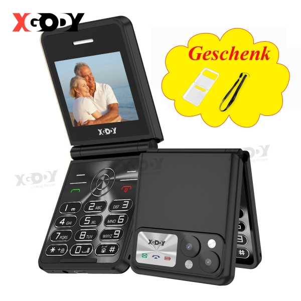 XGODY 2,4″ Senioren Smartphone Dual SIM  Ohne Vertrag Mini Wandschirm Handy 2G