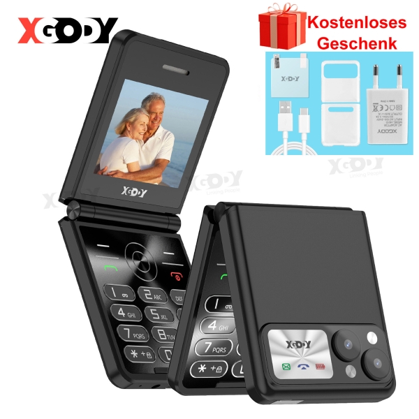 2025 Klapp Handy 2,4″ Smartphone Ohne Vertrag Dual SIM Seniorehandy Komfortable