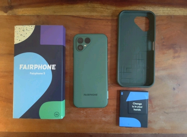 Fairphone 5 Dual-SIM 6GB/128GB grün Android 14 Smartphone